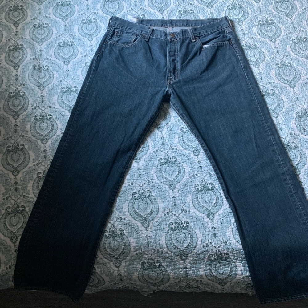 Levi's Dark Blue Straight Jeans